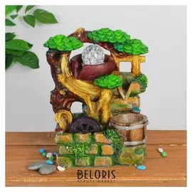 Фонтан "Каменная изгородь" 19х25 см (С подсветкой)