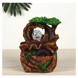 Фонтан "Маленькая пещера" 11х13х19 см (С подсветкой)