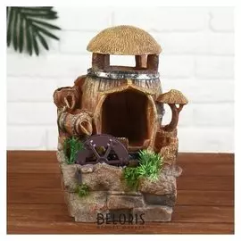 Фонтан "Водяная мельница" 28 см (С подсветкой)