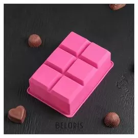 Форма для льда и шоколада 16,5×11,5 см «Кубик», 6 ячеек (5×5×5 см)