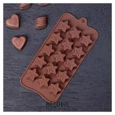 Форма для льда и шоколада "Звездочет", 15 ячеек