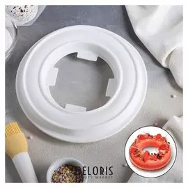 Форма для муссовых десертов и выпечки «Начинка», 23,5×3,5 см, цвет белый