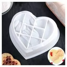 Форма для муссовых десертов и выпечки «Помощь близкого», 17,5×5 см, цвет белый