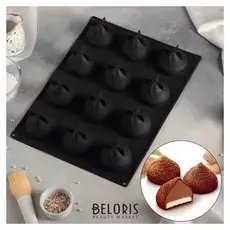 Форма для муссовых десертов и выпечки «портофино», 40×30 см, 12 ячеек (7×7 см)