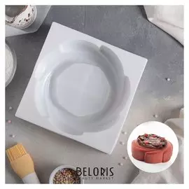 Форма для муссовых десертов и выпечки «Властелин колец», 19×5 см, цвет белый