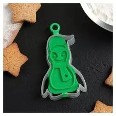 Форма для печенья двухсторонняя "Пингвин"