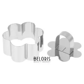 Форма для выкладки 8x4 см "Цветок", с прессом