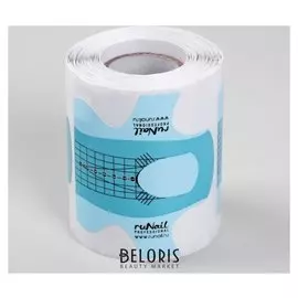 Формы для ногтей, 100 шт, цвет бирюзовый