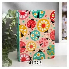 Фотоальбом "Божьи коровки" на 100 фото 10х15 см, 12,5х5х16,5см. ПП карм.