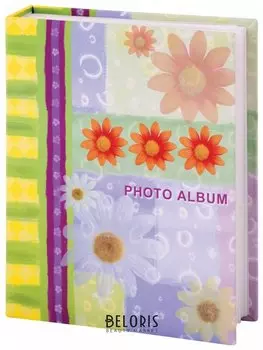 Фотоальбом Brauberg на 200 фотографий 10х15 см, твердая обложка, "Настроение", разноцветный