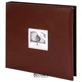 Фотоальбом Brauberg "Smooth Brown" на 500 фото 10х15 см, под гладкую кожу, коричневый, 391177
