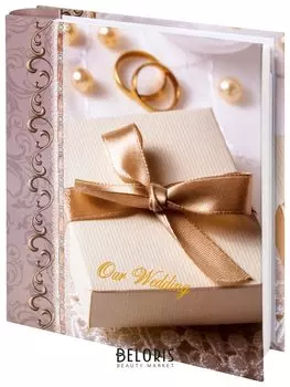 Фотоальбом Brauberg "Свадебный подарок" на 200 фото 10х15 см, твердая обложка, переплет, бокс, 391153