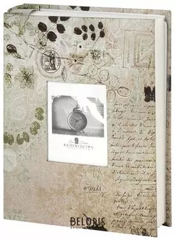 Фотоальбом Brauberg "Воспоминания" на 200 фото 10х15 см, твердая обложка, переплет, бокс, 391174