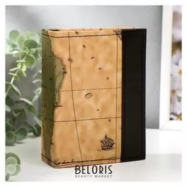 Фотоальбом "Карта" на 100 фото 10х15 см, 12,5х5х17 см. ПП карм.