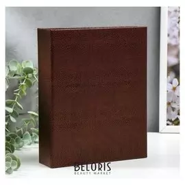 Фотоальбом "Коричневый" на 200 фото 10х15 см. 18,5х5х23 см. ПП карм.