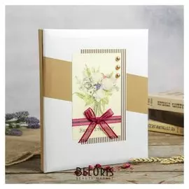 Фотоальбом магнитный 10 листов "Букет цветов" 32,5х27,5х4 см