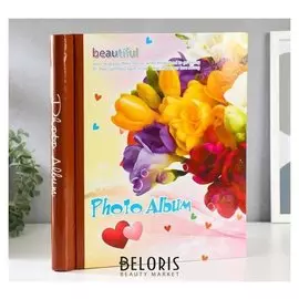 Фотоальбом магнитный 20 листов "Букет цветов" 31,5х26х2 см