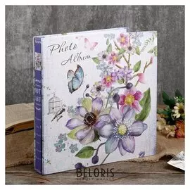 Фотоальбом магнитный 20 листов "Букет цветов" 29х28х2 см