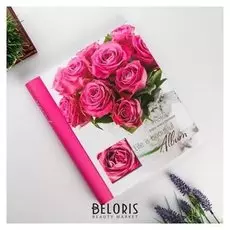 Фотоальбом магнитный 23х28 см 20 листов "Розовые розы"