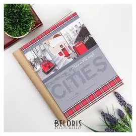 Фотоальбом магнитный 23х28 см 30 листов "Серый.красный"