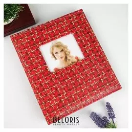 Фотоальбом на 160 фото 13х18 см "Плетёнка" кожзам 28х24х4 см