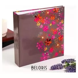 Фотоальбом на 200 фото 10х15 см "Россыпь цветов" (Бумажные листы)