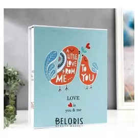 Фотоальбом на 200 фото 13х18 см "Певчие птички" в коробке 31х25,5х5,5 см