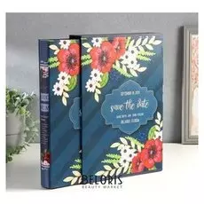 Фотоальбом на 300 фото 10х15 см "Букет с маками" в коробке 33,8х23,5х5,3 см