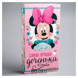 Фотоальбом на 300 фото в твёрдой обложке "Самая лучшая доченька", минни маус