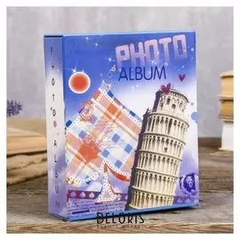 Фотоальбом на 40 фото 10х15 см "Башни и карты" в коробке 17х14х5 см