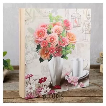 Фотоальбом на 500 фото 10х15 см "Романтичное утро" в коробке 33,5х30х5,5 см