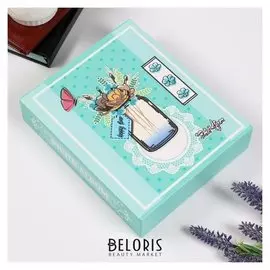 Фотоальбом на 80 фото 10х15 см "Букет в стеклянной банке" в коробке 23х1х5 см