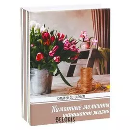 Фотоальбом в твёрдой обложке "Семейный фотоальбом", 100 фото