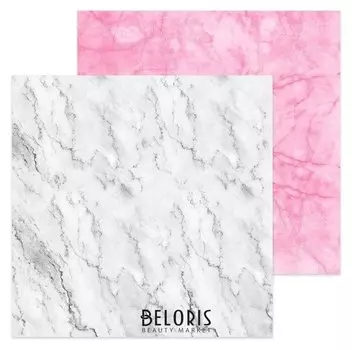 Фотофон двусторонний «Мрамор белый‒мрамор розовый», 45 × 45 см, переплётный картон, 980 г/м