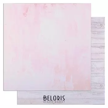 Фотофон двусторонний "Розовая штукатурка и доски" 45 х 45 см, переплётный картон, 980 г/м