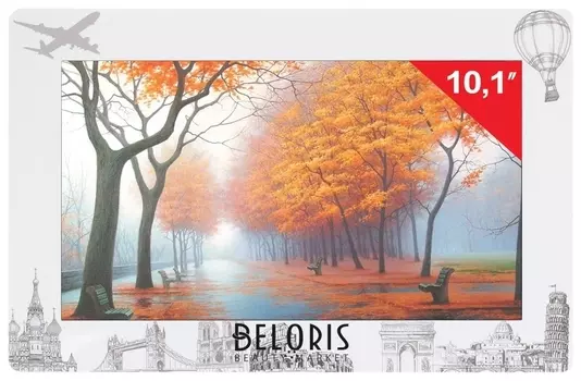 Фоторамка цифровая RITMIX RDF-1014, 10,1" (26 см), 16:9, 1024х768, SD/MS/SDHC/MMC, видео, белая