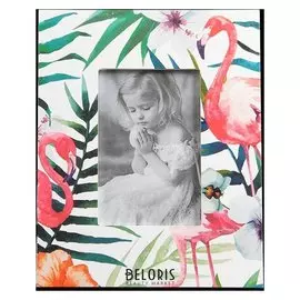 Фоторамка дерево 10х15 см "Фламинго" 24,7х19,6х1 см