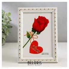 Фоторамка пластик 10х15 см "Флоренция" белая