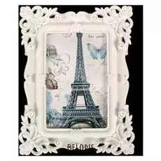 Фоторамка пластик 10х15 см "Эклектика" белая 20,5х16 см