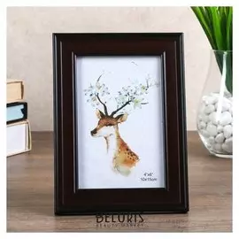 Фоторамка пластик 10х15 см "Обжаренный кофе" 19х14 см