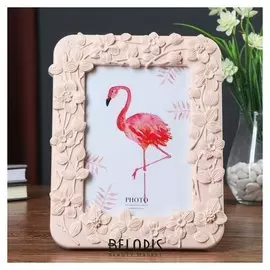 Фоторамка пластик 13х18 см "Цветочки" 23,7х19,5х2 см