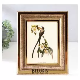 Фоторамка пластик 15х20 см "Медина" серебро и полоски 27,4х22,4х1,8 см