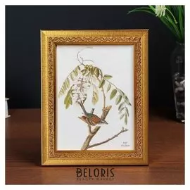 Фоторамка пластик 15х20 см "Орфей" 24х19 см золото