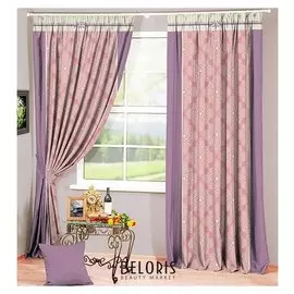 Фотошторы "Адель" 145х260 см 2шт, габардин 160гр/м2, пэ100%