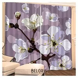 Фотошторы "Гельсомино" 145х260 см 2шт, габардин 160гр/м2, пэ100%