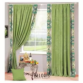 Фотошторы "Малика" 145х260 см 2шт, габардин 160гр/м2, пэ100%