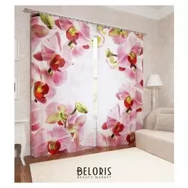 Фотошторы «Молодые орхидеи» 145х260см - 2 шт