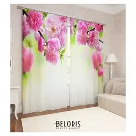 Фотошторы «Разновидность сакуры» 145х260см - 2 шт