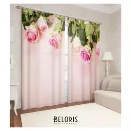 Фотошторы «Розы» 145х260см - 2 шт
