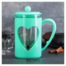 Френч-пресс «Комплимент», 800 мл, цвет бирюзовый